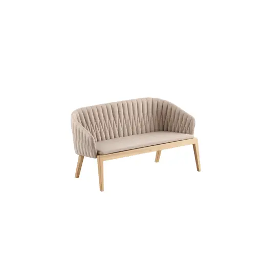 Calypso bench teak & upholstery