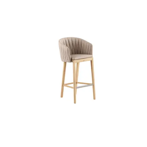 Calypso bar chair teak & upholstery