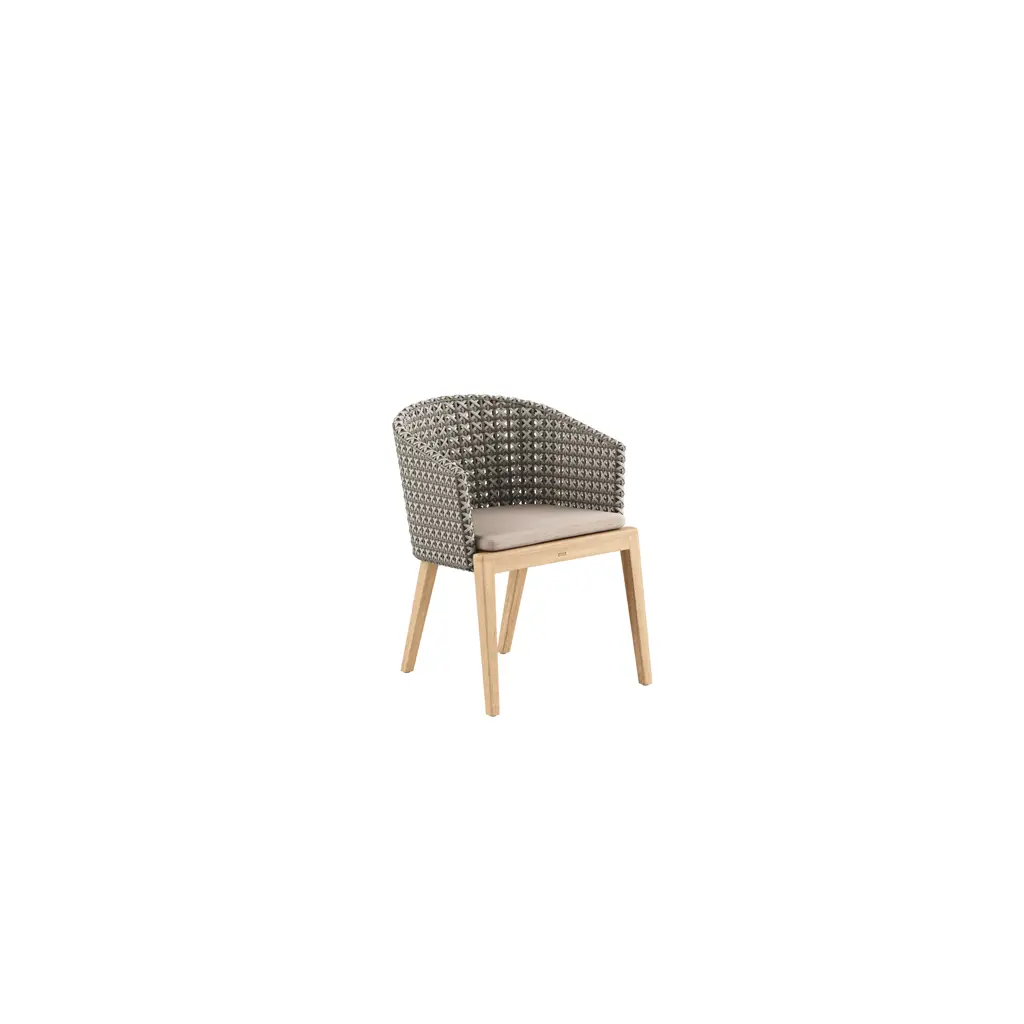 Calypso arm chair teak & Kris Kross woven back