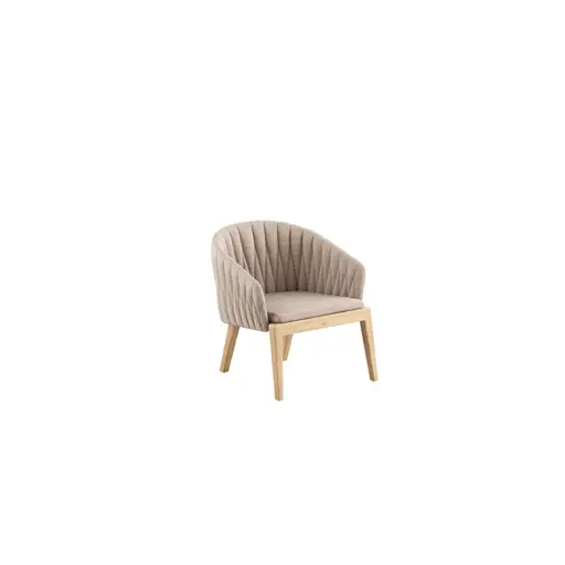 Calypso low chair teak & upholstery