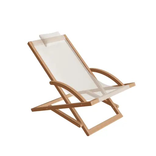 Beacher foldable chair teak + batyline