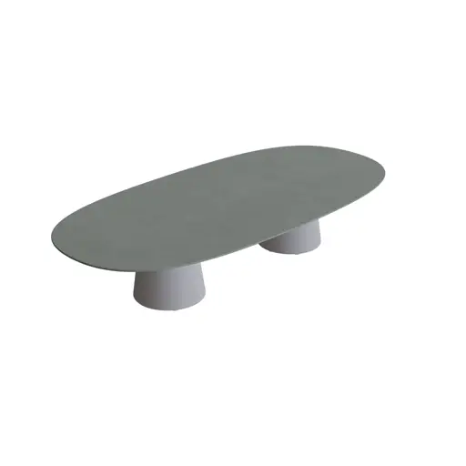 Conix table Super Ellipse High Lounge Ceramic table top
