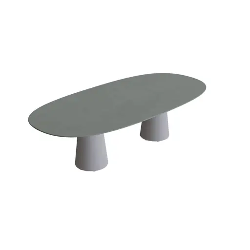 Conix table Super Ellipse Low Dining Ceramic table top