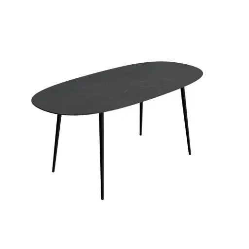 Styletto bar table Super Ellipse ceramic table top