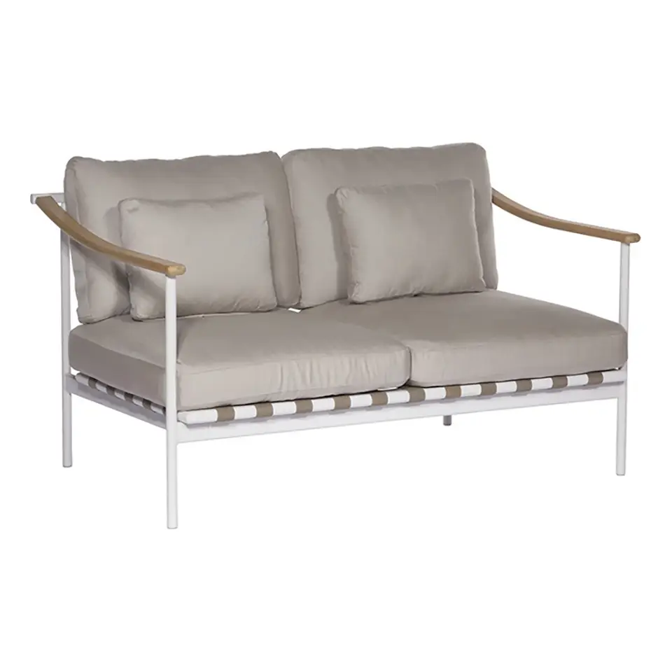 Around Deep Seating Double Teak Arms