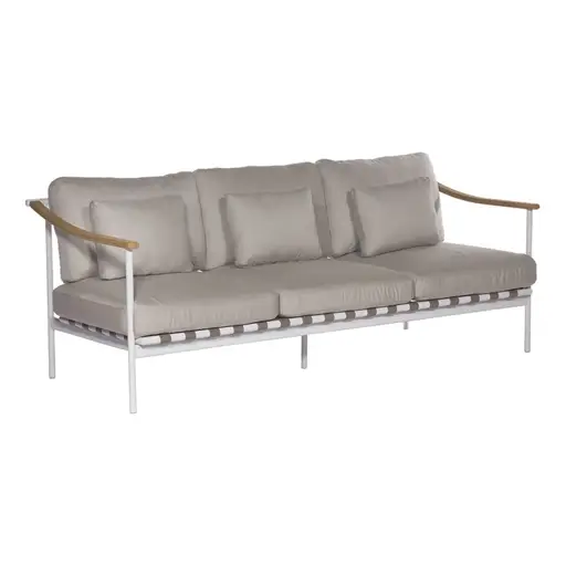 Around Deep Seating Triple Teak Arms