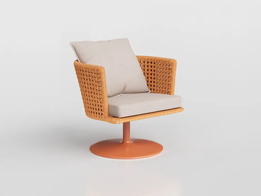 Mesh Swivel Lounge Chair