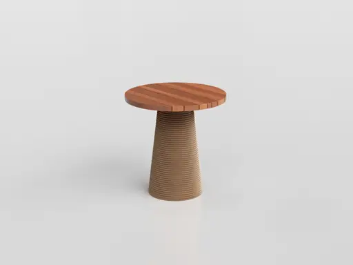 Spool Side Table Tall