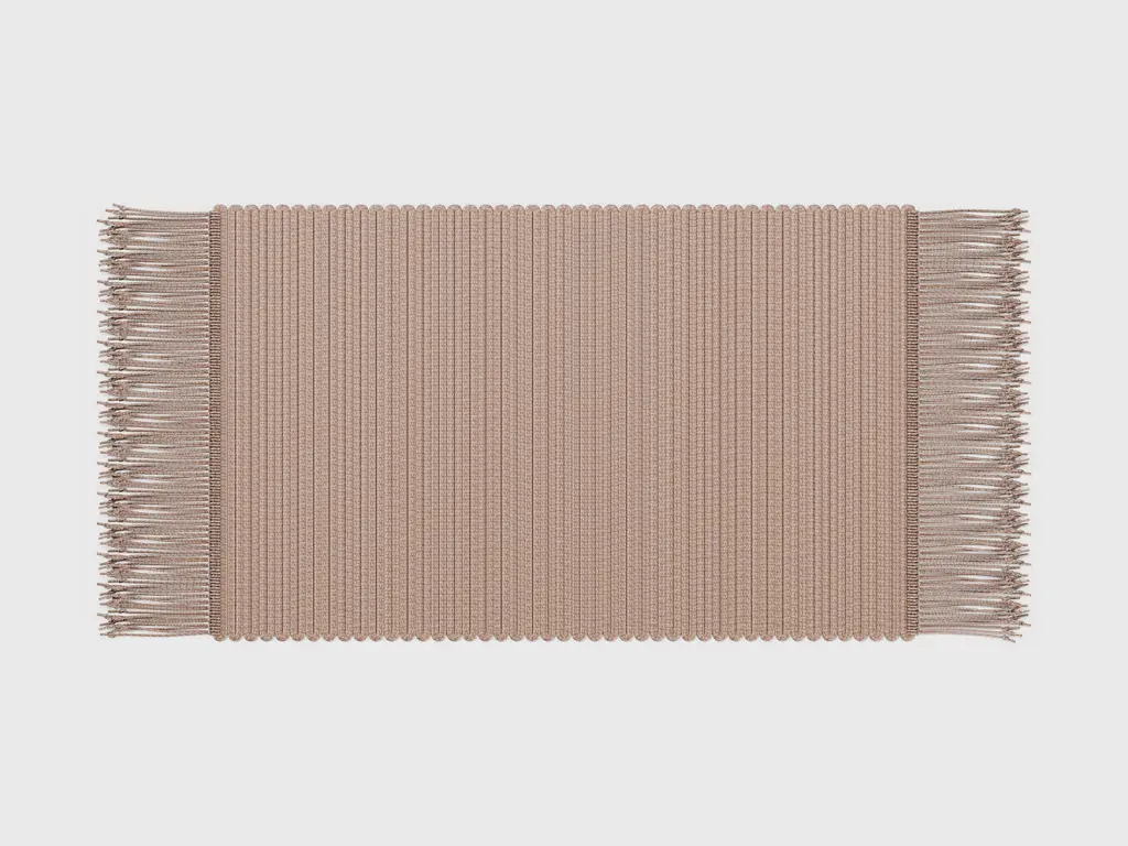 Boho Doormat with Fringe