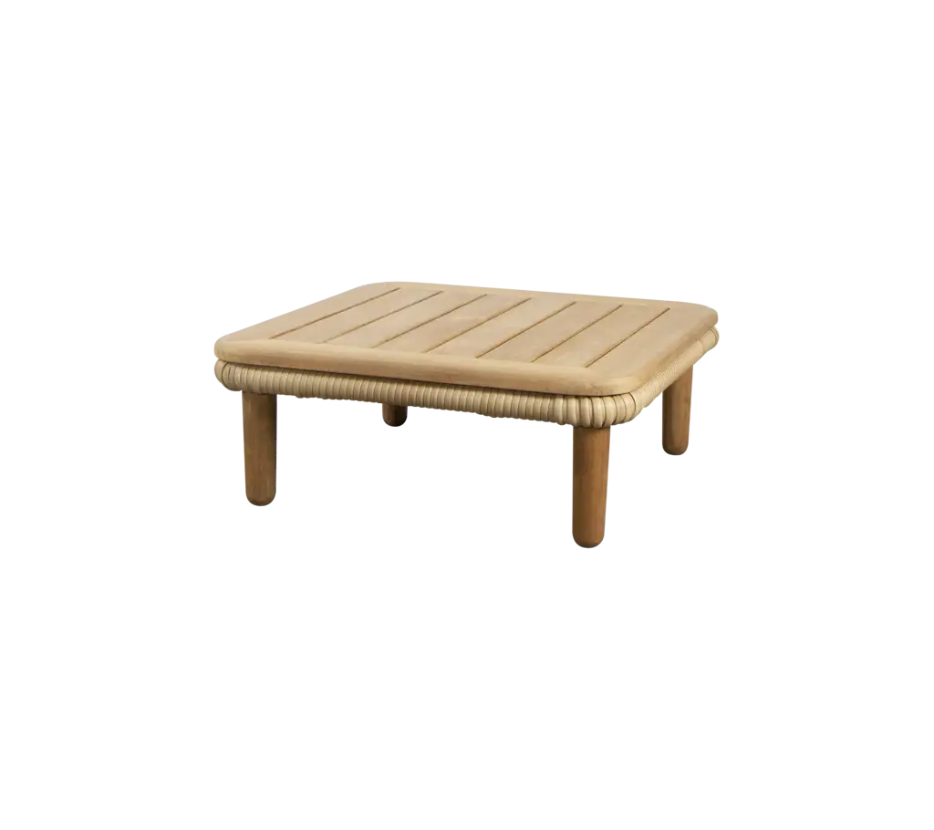 Arch coffee table w/teak table top