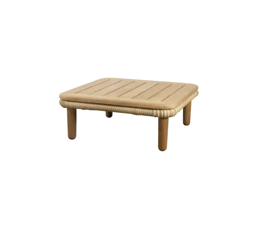 Arch coffee table w/teak table top
