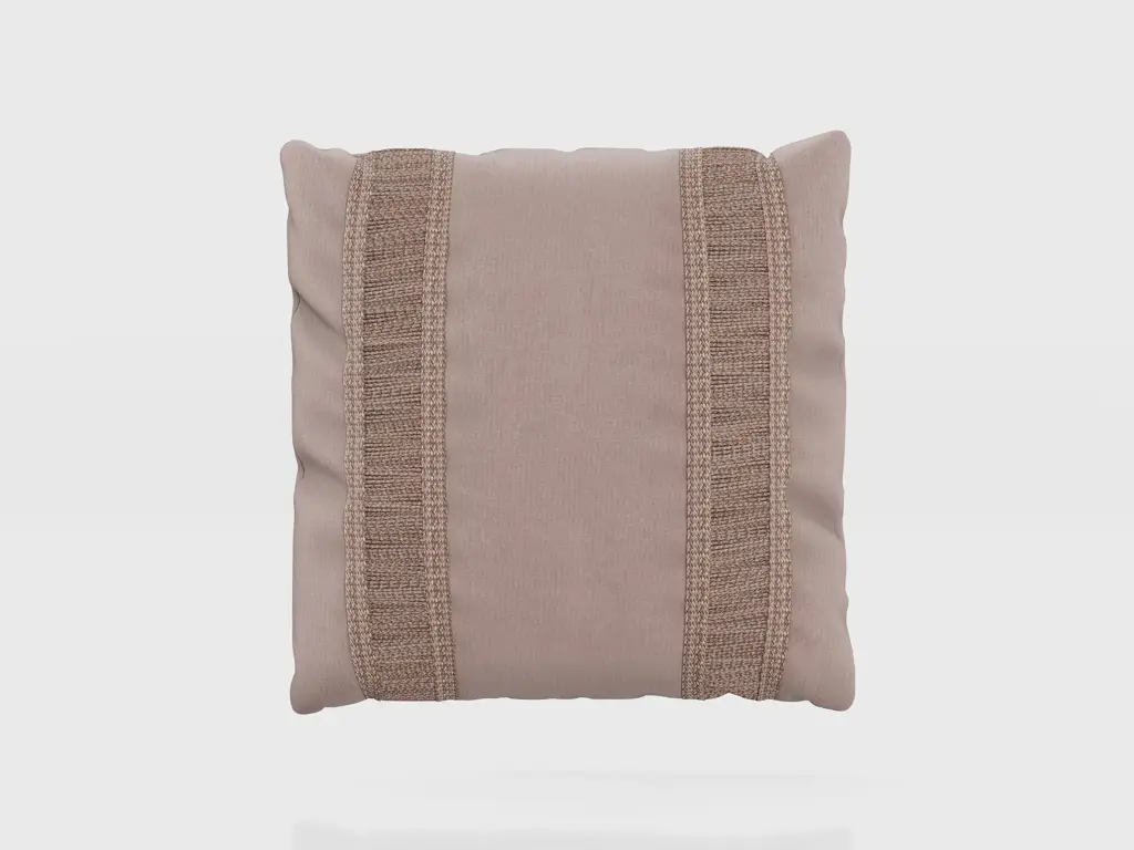Boho Fringed Pillow Square