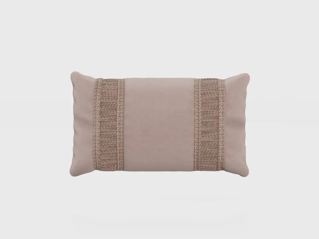 Boho Fringed Pillow Rectangular