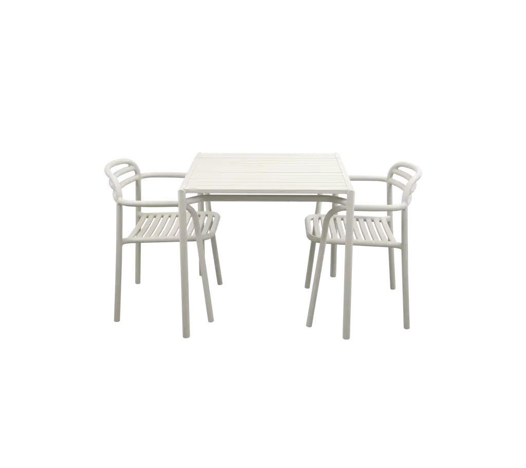 Bliss dining table incl. 2 Bliss armchairs