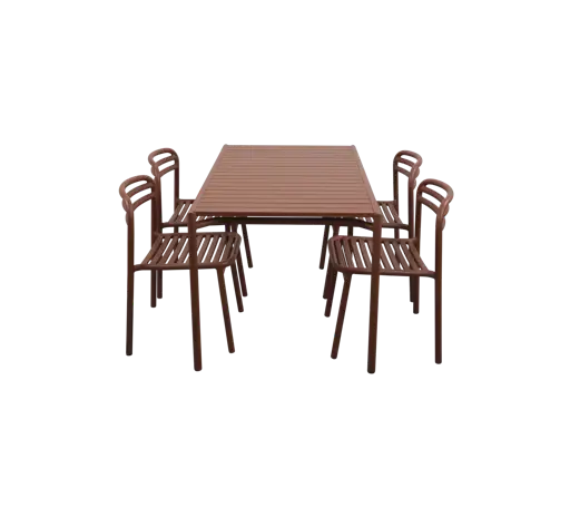 Bliss dining table rect. incl. 4 Bliss chairs