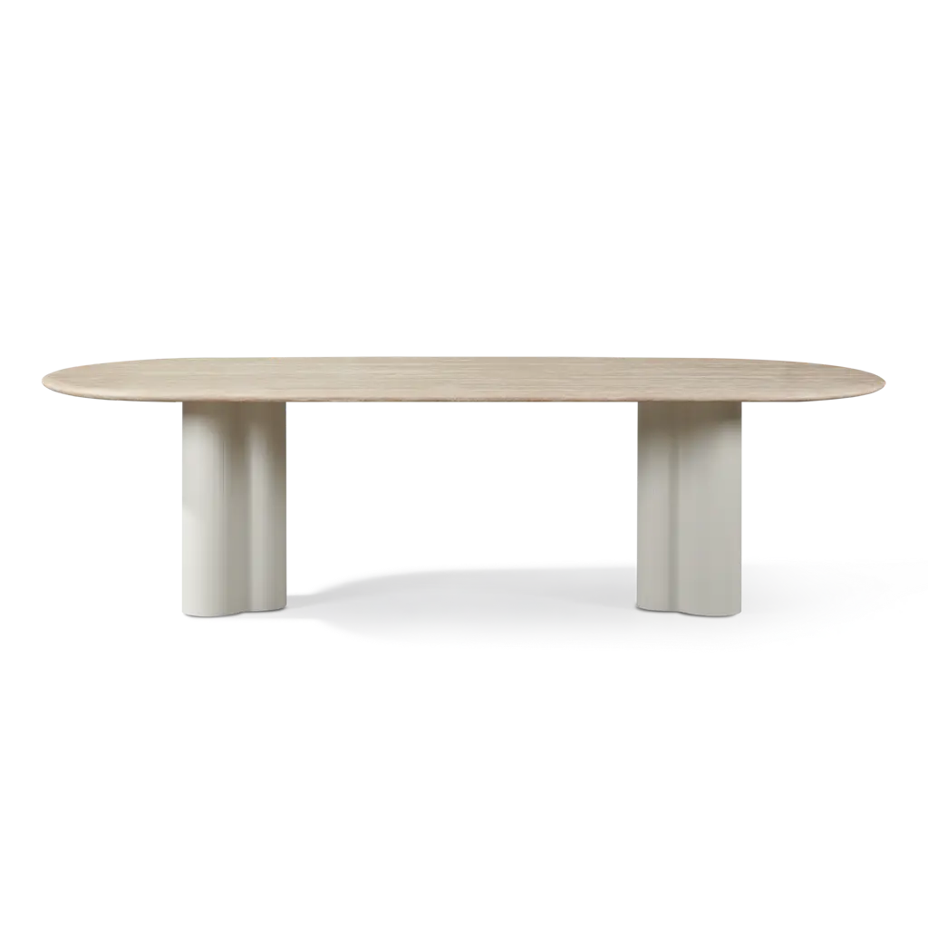 Porto Aluminum Pill Dining Table