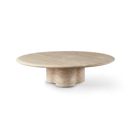 Porto Travertine Round Coffee Table