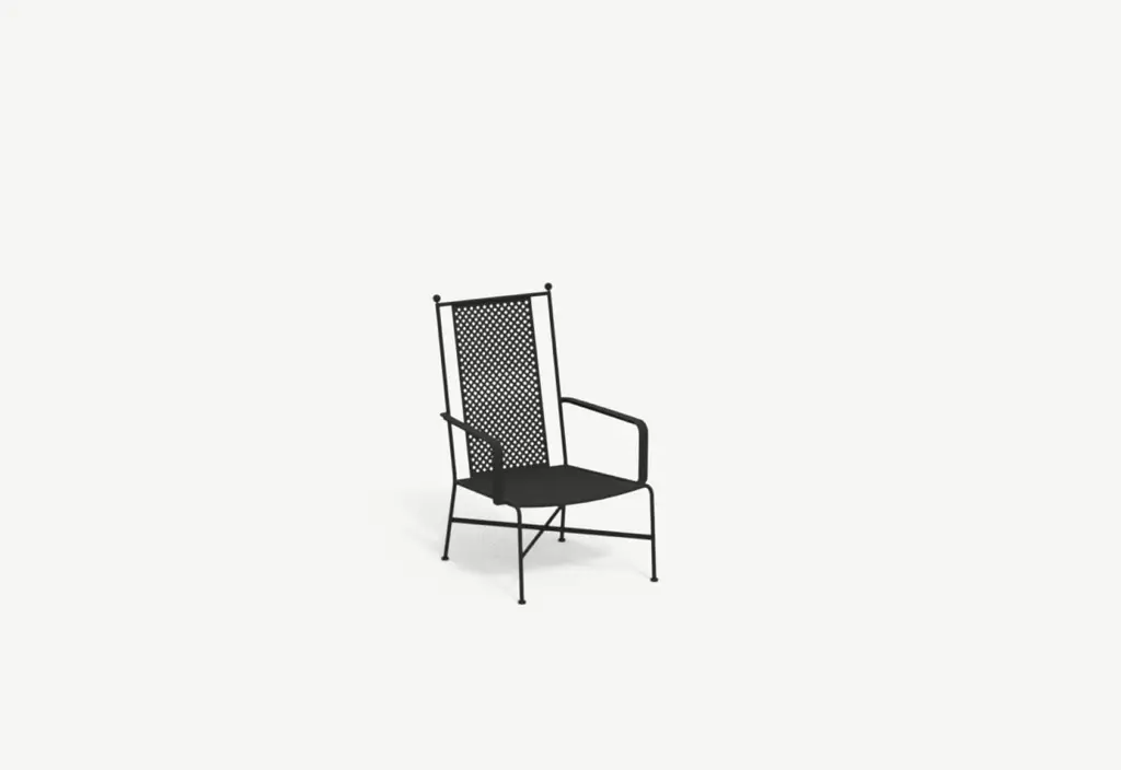 Lounge chair high backrest Stresa 012