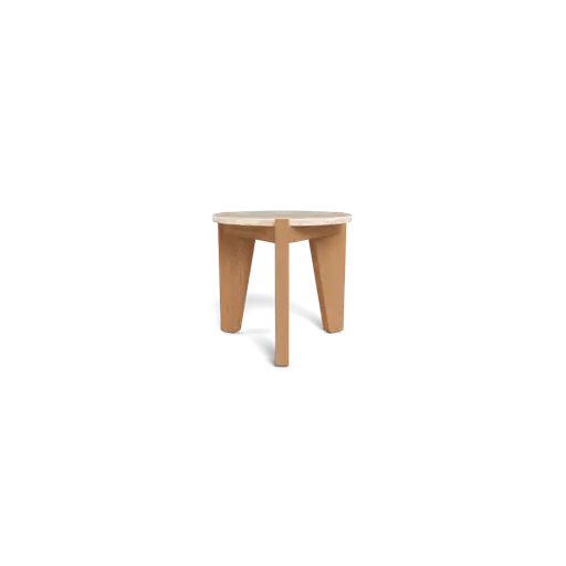 Mlb Teak Round Side Table