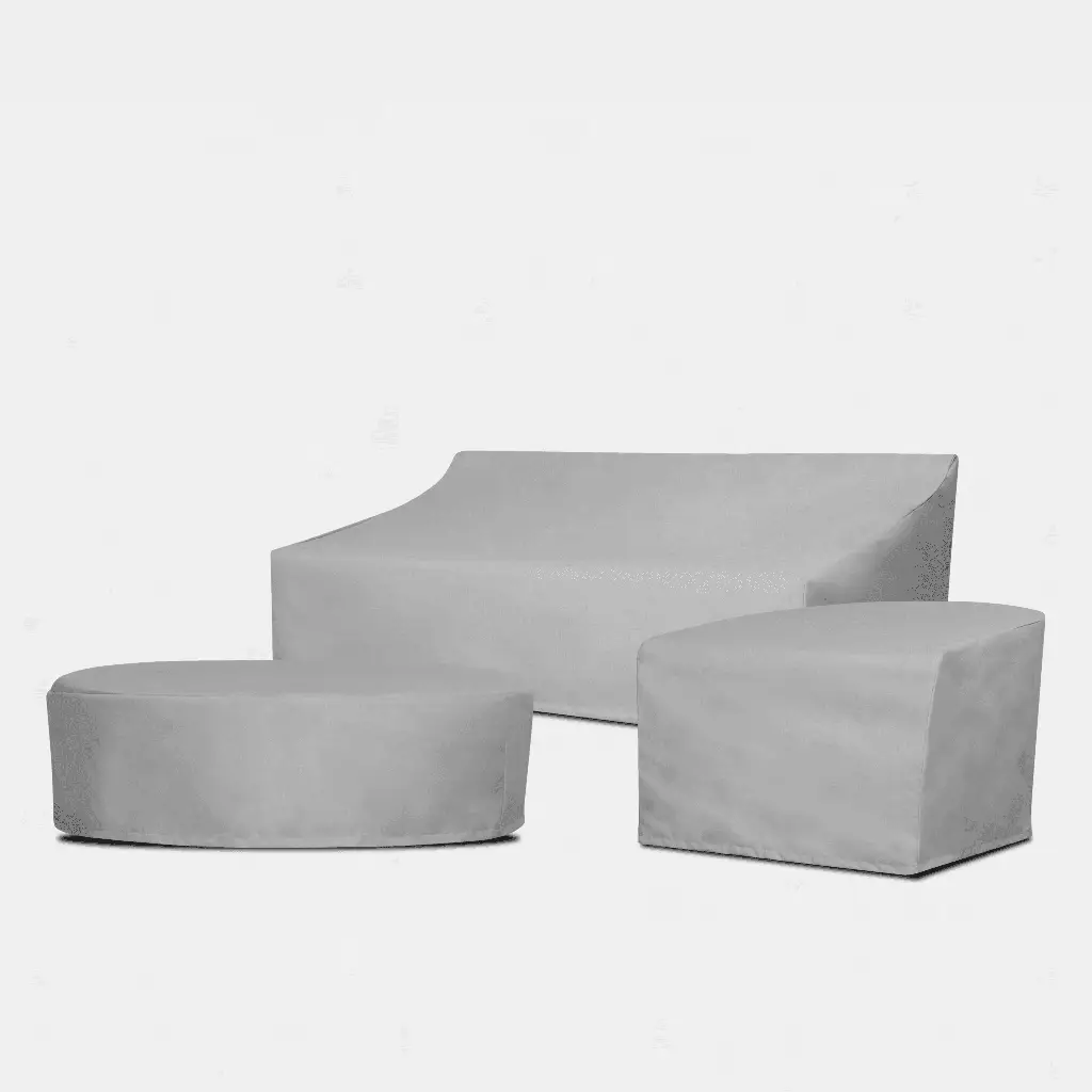 Breeze Xl Aluminum 2 Seat Armless Sofa - Weather Cover