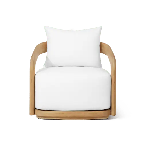 Chloe Teak Swivel Lounge Chair