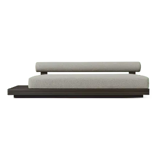 Collins Aluminum Armless + Table Left