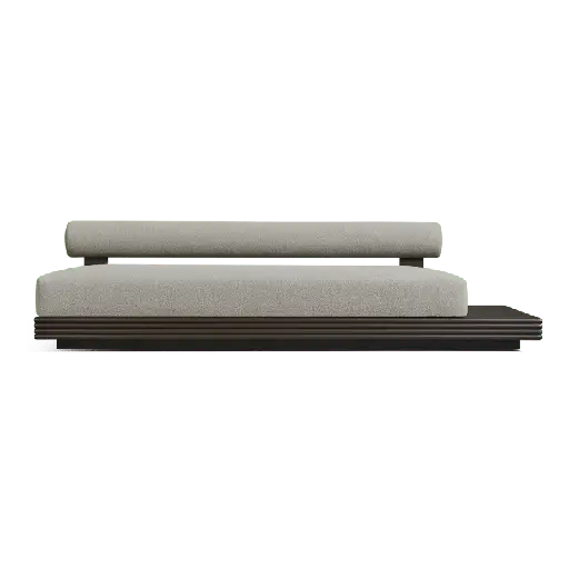 Collins Aluminum Armless + Table Right