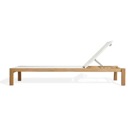 Hayman Teak Stacking Mesh Sun Lounge