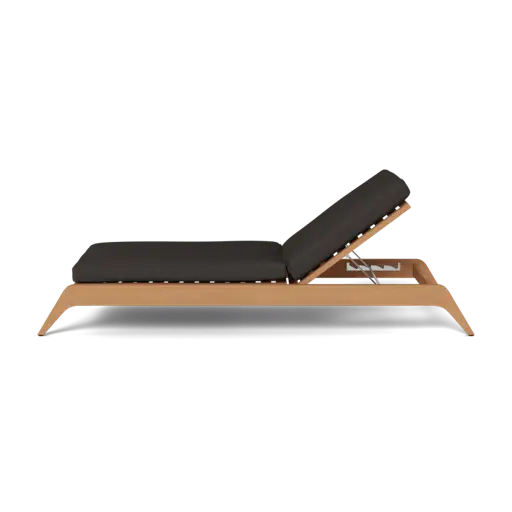 Mlb Teak Slatted Sun Lounge