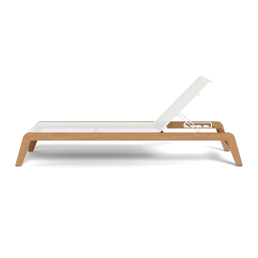 Pacific Teak Angled Sun Lounge