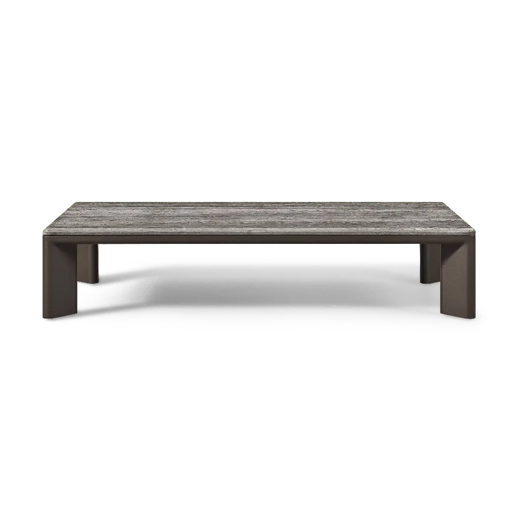 Palm Beach Aluminum Rectangle Coffee Table