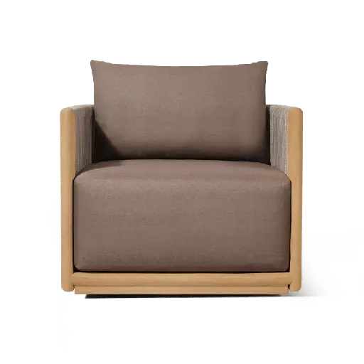 Palm Beach Teak Swivel Lounge Chair